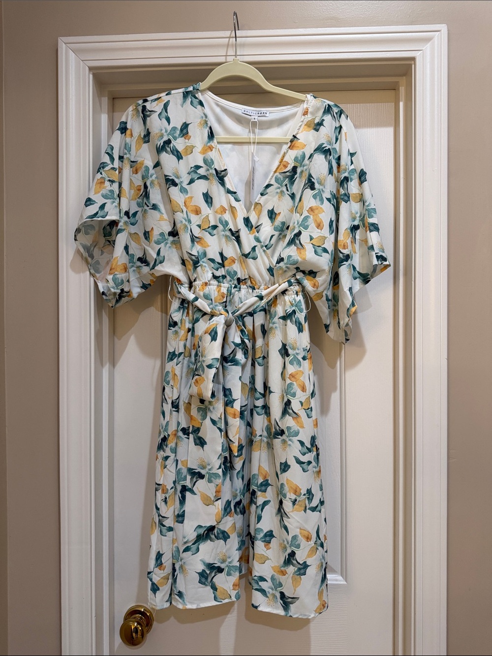 NWT- Baltic Born Floral Wrap style Dress